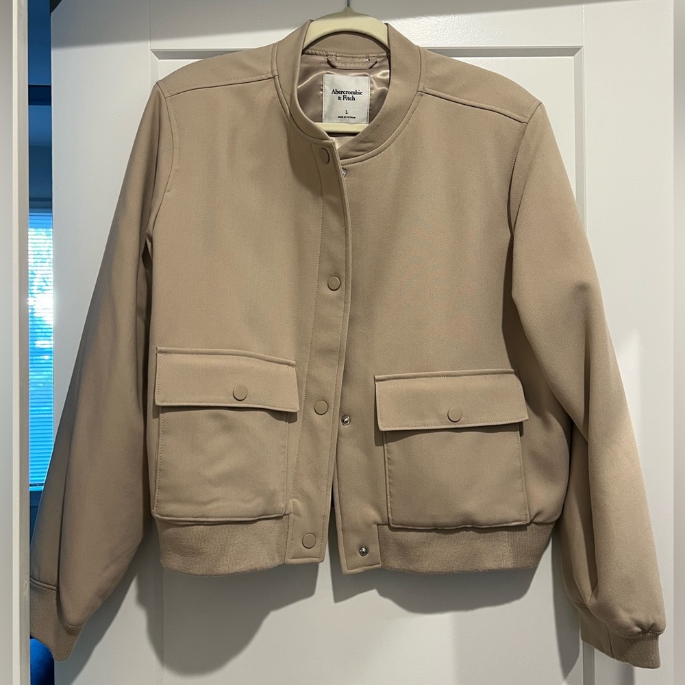 Abercrombie & Fitch Tan Bomber Jacket